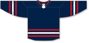 Athletic Knit H8000-764 Select Hockey Jersey - Navy/Red/White - Front