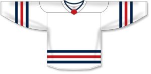 Athletic Knit H8000-765 Select Hockey Jersey - White/Navy/Red - Front