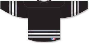 Athletic Knit H8000-918 Select Hockey Jersey - Black/Grey/White - Rear