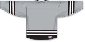 Athletic Knit H8000-973 Select Hockey Jersey - Grey/Black/White - Rear