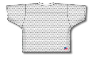 Athletic Knit LF151-000 Field Lacrosse Jersey - White - Rear
