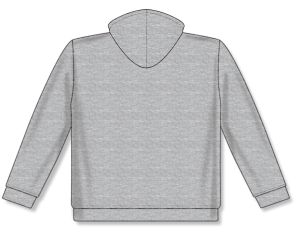 Athletic Knit A1834-020 Apparel Sweatshirt - Heather Grey - Rear