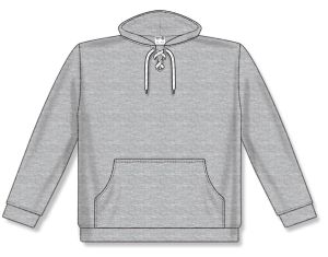 Athletic Knit A1834-020 Apparel Sweatshirt - Heather Grey - Front