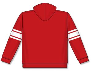 Athletic Knit A1845-208 Apparel Sweatshirt - Red/White - Rear