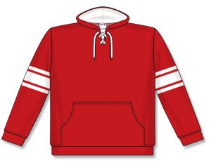 Athletic Knit A1845-208 Apparel Sweatshirt - Red/White - Front