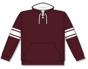 Athletic Knit A1845-233 Apparel Sweatshirt - Maroon/White - Front