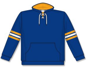Athletic Knit A1845-447 Apparel Sweatshirt - Royal/Gold/White - Front