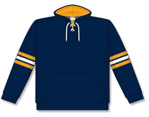 Athletic Knit A1845-460 Apparel Sweatshirt - Navy/Gold/White - Front