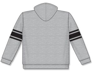 Athletic Knit A1845-920 Apparel Sweatshirt - Heather Grey/Black - Rear