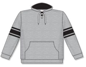Athletic Knit A1845-920 Apparel Sweatshirt - Heather Grey/Black - Front