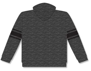 Athletic Knit A1845-930 Apparel Sweatshirt - Heather Charcoal/Black - Rear