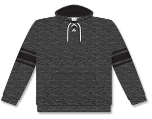 Athletic Knit A1845-930 Apparel Sweatshirt - Heather Charcoal/Black - Front