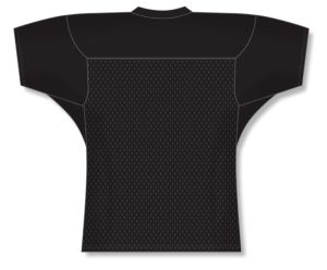 Athletic Knit F810-001 Pro Football Jersey - Black - Rear