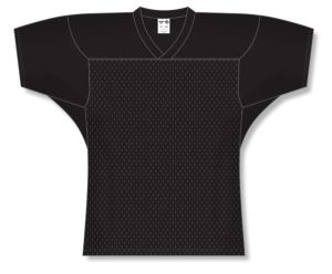 Athletic Knit F810-001 Pro Football Jersey - Black - Front