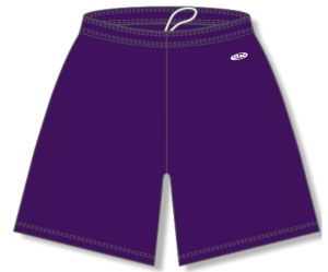 Athletic Knit BAS1300-010 Baseball Shorts - Purple - Front