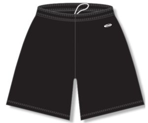 Athletic Knit BS1300-001 Basketball Shorts - Black - Front
