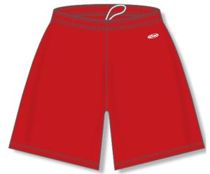 Athletic Knit BS1300-005 Basketball Shorts - Red - Front