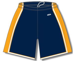 Athletic Knit BS1735-460 Pro Basketball Shorts - Navy/Gold/White - Front