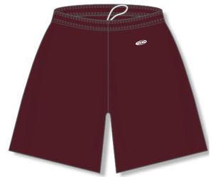 Athletic Knit LS1700-009 Field Lacrosse Shorts - Maroon - Front