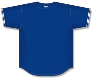 Athletic Knit BA5500-TOR568 Full Button Baseball Jersey - Royal/White - Rear