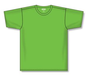 Athletic Knit A1800-031 Apparel Short Sleeve Shirt - Lime Green - Front