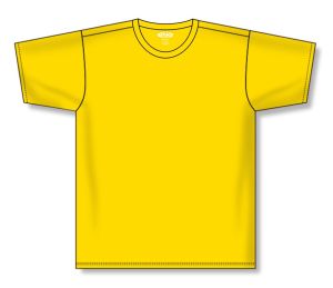 Athletic Knit A1800-055 Apparel Short Sleeve Shirt - Maize - Front