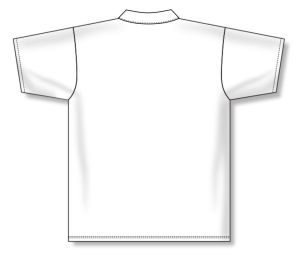 Athletic Knit A1810-000 Apparel Polo Shirt - White - Rear