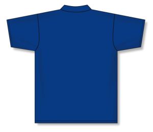 Athletic Knit A1810-002 Apparel Polo Shirt - Royal - Rear