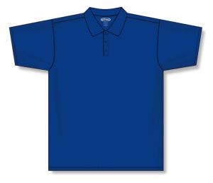 Athletic Knit A1810-002 Apparel Polo Shirt - Royal - Front