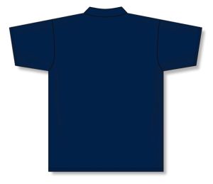 Athletic Knit A1810-004 Apparel Polo Shirt - Navy - Rear