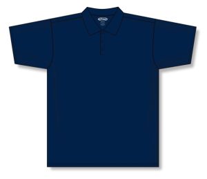 Athletic Knit A1810-004 Apparel Polo Shirt - Navy - Front