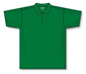 Athletic Knit A1810-007 Apparel Polo Shirt - Kelly - Front
