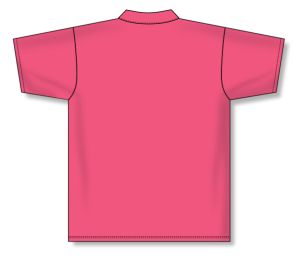 Athletic Knit A1810-014 Apparel Polo Shirt - Pink - Rear