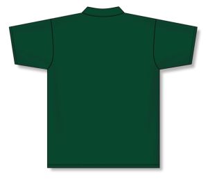 Athletic Knit A1810-029 Apparel Polo Shirt - Dark Green - Rear