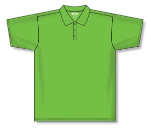 Athletic Knit A1810-031 Apparel Polo Shirt - Lime Green - Front
