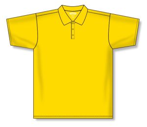 Athletic Knit A1810-055 Apparel Polo Shirt - Maize - Front