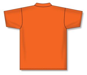 Athletic Knit A1810-064 Apparel Polo Shirt - Orange - Rear