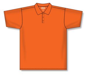 Athletic Knit A1810-064 Apparel Polo Shirt - Orange - Front