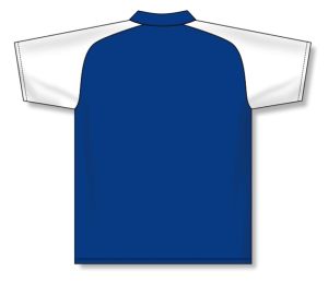 Athletic Knit A1815-206 Apparel Polo Shirt - Royal/White - Rear