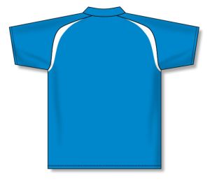 Athletic Knit A1820-289 Apparel Polo Shirt - Pro Blue/White - Rear