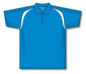 Athletic Knit A1820-289 Apparel Polo Shirt - Pro Blue/White - Front
