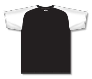 Athletic Knit BA1375-221 Pullover Baseball Jersey - Black/White - Rear