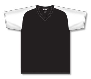 Athletic Knit BA1375-221 Pullover Baseball Jersey - Black/White - Front