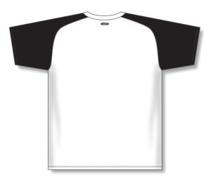 Athletic Knit BA1375-222 Pullover Baseball Jersey - White/Black - Rear