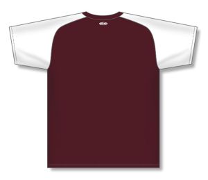 Athletic Knit BA1375-233 Pullover Baseball Jersey - Maroon/White - Rear