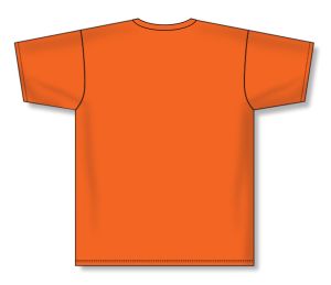 Athletic Knit BA1800-064 Pullover Baseball Jersey - Orange - Rear