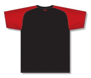 Athletic Knit S1375-249 Soccer Jersey - Black/Red - Rear