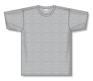Athletic Knit S1800-020 Soccer Jersey - Heather Grey - Front