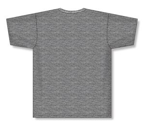 Athletic Knit S1800-021 Soccer Jersey - Heather Charcoal - Rear