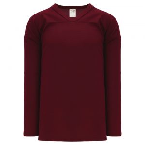 H6000 Practice Hockey Jersey - Maroon - Front